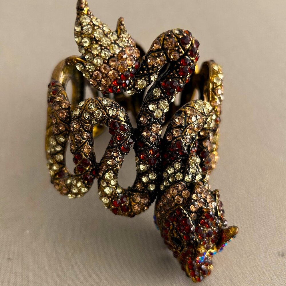 Dragon Rhinestone Fashion Bracelet Cuff - Picture 6 of 8